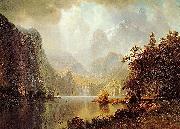 Albert Bierstadt In_the_Mountains oil painting on canvas